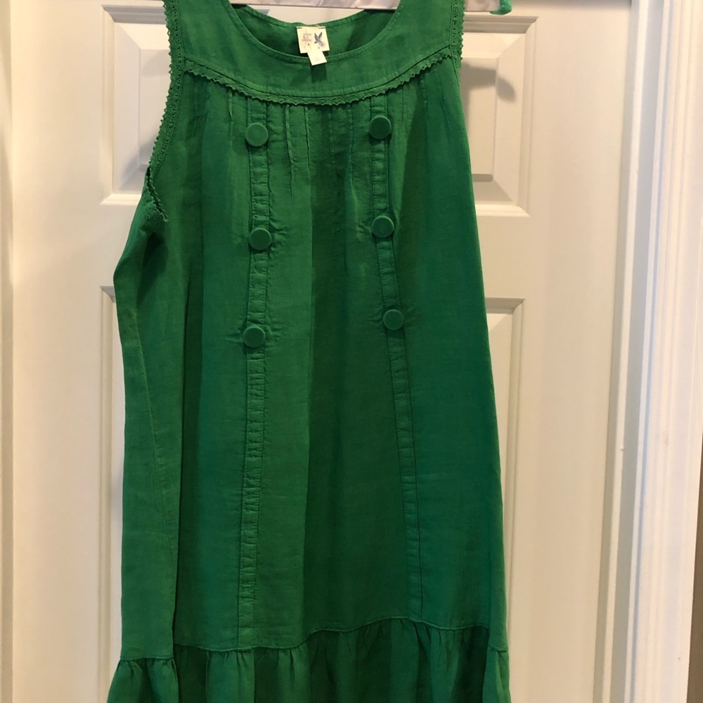 Anthropologie linen dress
